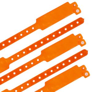 Secure Access Vinyl Event Wristbands Custom With Heat Transfer Printing