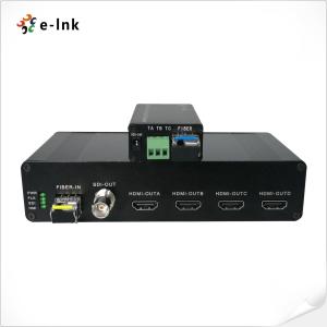 3G-SDI Video Over Fiber Optic Extender Converter With 4Ch HDMI Video Output