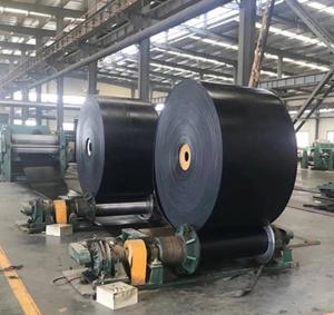 Wholesale Industrial Fire Resistant Conveyor Belt , Black Color Reinforced Rubber Belting from china suppliers