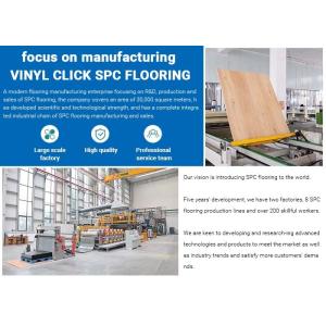 Water Resistant 4mm SPC Flooring Customization Stone Plastic Composite Tiles