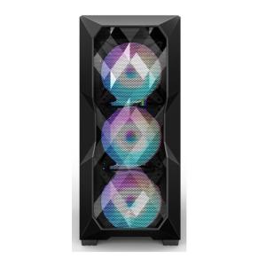 Airflow ARGB Computer Case Airflow ATX Mid-Tower with Polygonal Mesh Front Panel