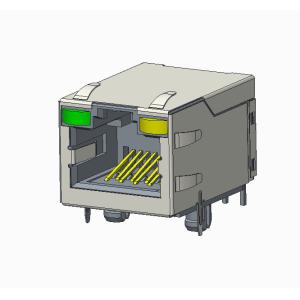 High Performance, 10G,RJ45 Modular Jack -CAT6 A, Shield, With LEDs.,RJE60-188