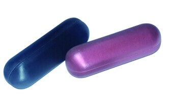 Quality 2024 acetate optical frames cases from asia with imitation leather surface material for sale