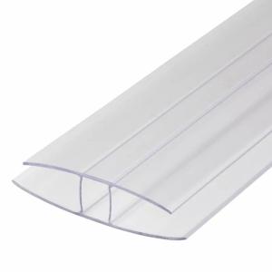 4mm -20mm Transparent Polycarbonate H Profile / Polycarbonate U Profile