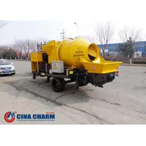 40m3 Per Hour Concrete Mixer With Pump Machine , Electric Concrete Mixer And