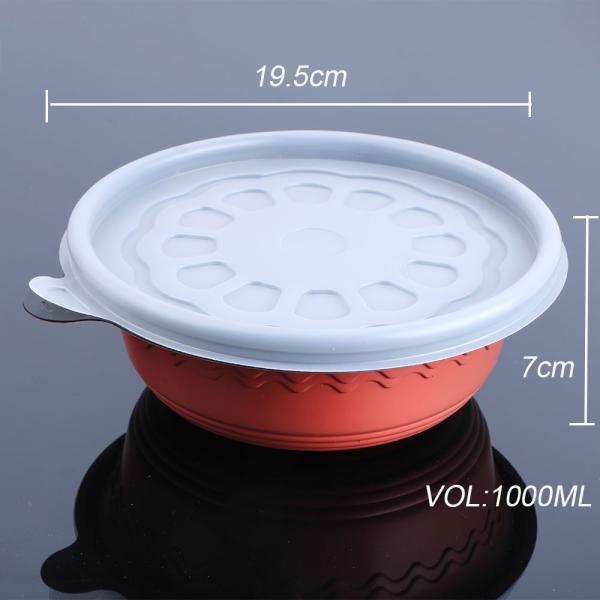 Plastic 1000ml Microwavable Disposable Soup Bowls