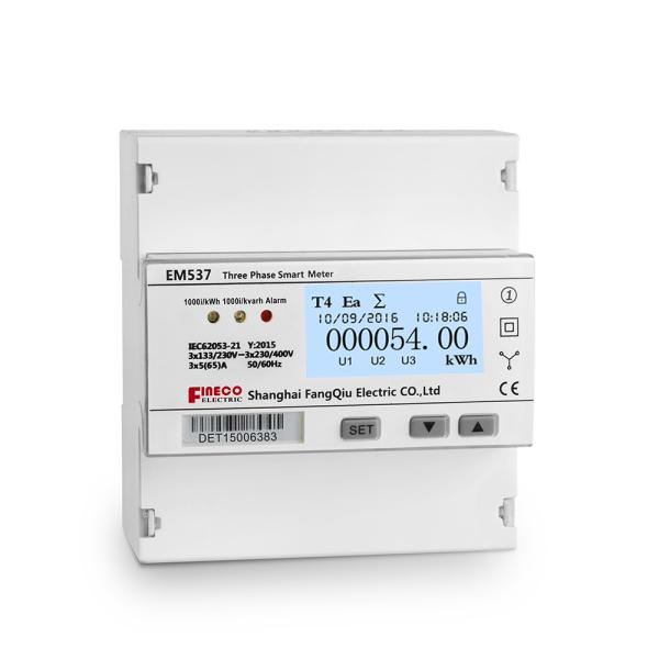 Quality EM537-Mod Series 3 Phase Solar PV Energy Meter Designed for DIN Rail Installation for sale