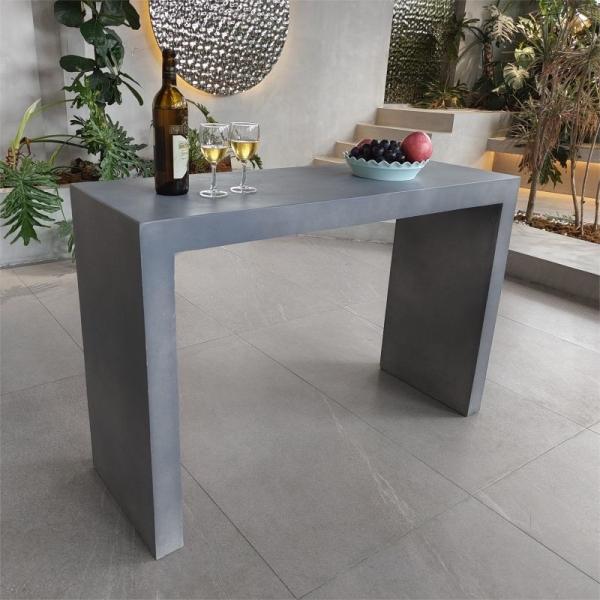 Outdoor GRC Concrete Table Chair Bench Irregular Shape Garden Furniture Set