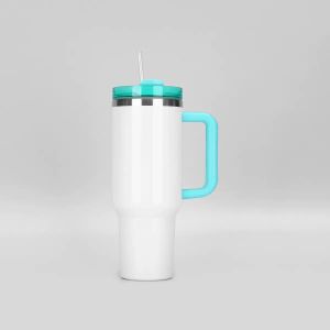 Stainless Steel Blank 40oz Sublimation Tumbler With Handle Custom Tumblers With