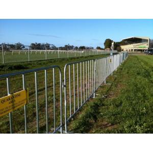 Electric Galvanized Temporary Fencing Crowd Control Barriers Metal Pedestrian