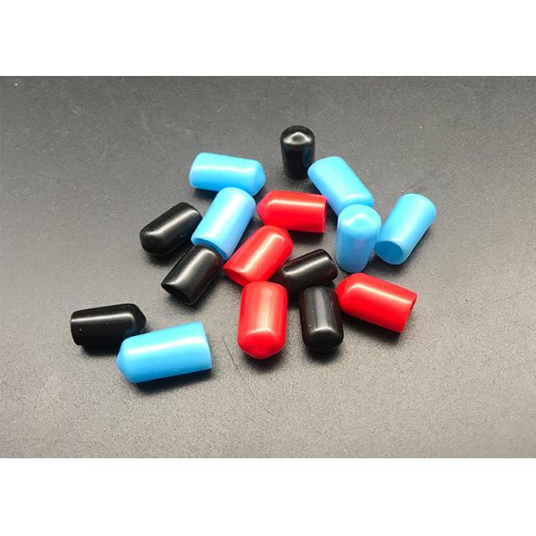 Black White Red Plastic PVC Threaded Rod End Cap