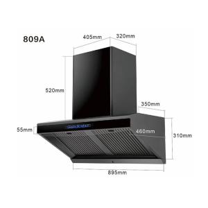 High-end Range Hood With Baffle Filter,Oil Fume Separation And Purification, Oil