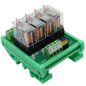 8 Ways Pluggable Relay Module PLC Output Amplifier Board DC 12V 24V
