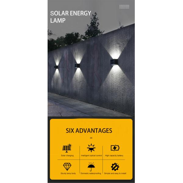 Illuminate Sun Solar Wall Light 3.7V Sensor Garden Lamp Waterproof Nordic Decor