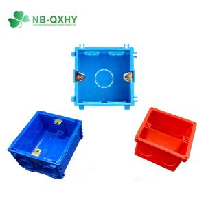 Blue PVC Conduit Fitting Electric Wire Switch Box For Conduit Made Of 100%