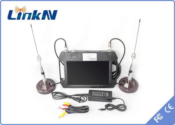Quality Rugged COFDM Video Receiver AES256 Encryption FHD CVBS H.264 with Display Battery Powered for sale