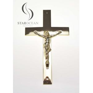 Wholesale Golden PP Recycled Material Catholic Funeral Cross Classic Style ECO Friendly PF-02 from china suppliers