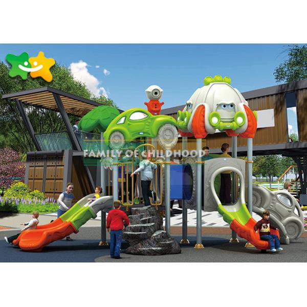 Entertaiment Park Outdoor Play Equipment Plastic Embankment Slide Small