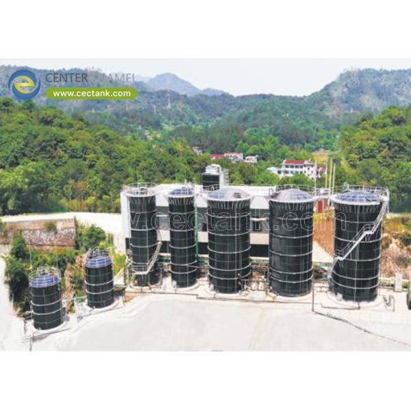 Quality 200,000 Gallon Bolted Steel Leachate Storage Tanks Confirmed to AWWA Standards: The Ideal Solution for Landfill Leachate Management for sale
