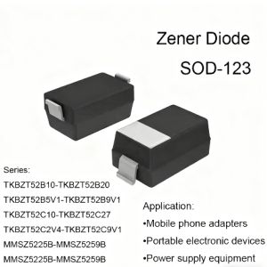 Wholesale SOD123 Package Outline Plastic Encapsulated Zener Diodes Offering Voltage Clamping and Stable Reference Voltage Solutions from china suppliers