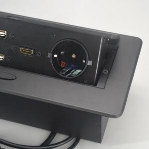 With shuko plug multifunction recessed pop up table socket box