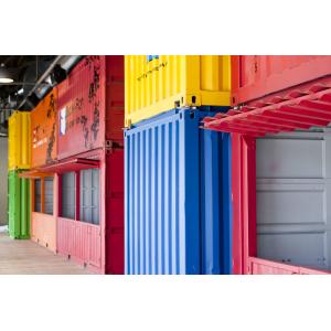 Small Shipping Container Homes With Balcony 20ft Steel Thickness 3mm Column