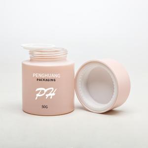 Cosmetic Glass Cream Jar Container Pink Custom Deep Mouth Face Cream Jars 30g