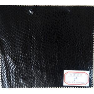 Wholesale PU Coating Fabric Black Color Thickness 0.9mm / 1.0mm Good Elastic Strenghth from china suppliers
