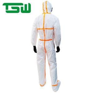 BFE 99.9% Anti Blood Disposable Microporous Coverall With Tape