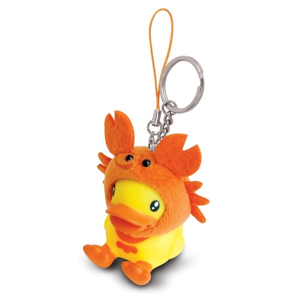 Quality B Duck 3D Promotional Plastic Keychain En71 ASTM F963 Certificate for sale