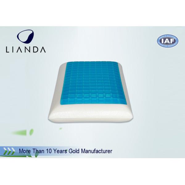 Non - Toxic Stay Cool Pillow , White Cooling Gel Bed Pillow 50D