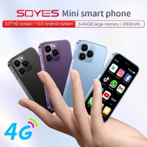 3+64GB Type C Dual SIM Small 4G Mobile Phones XS16 3.0''Android 10.0 Quad Core