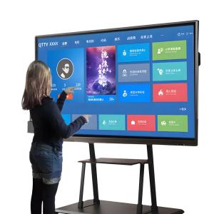 110 Inch Digital Interactive Whiteboard Intelligent Panel With Electromagnetic