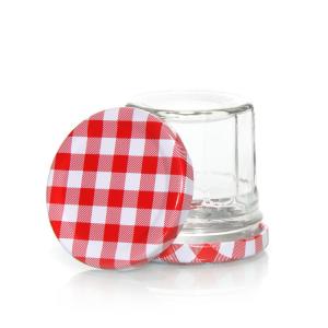 Custom Printed Glass Honey Jar Bottle Cap Tinplate Lug Closures