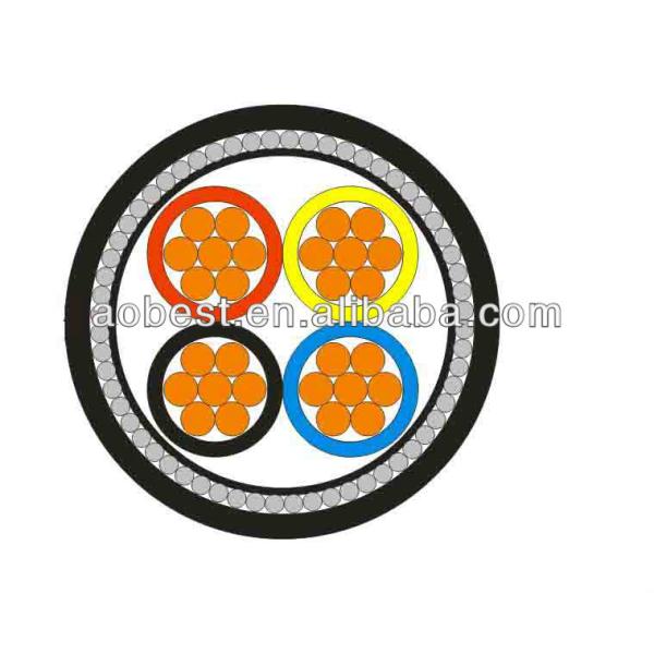 Construction LOW VOLTAGE 50mm2 XLPE Insulation SWA Cable with 3 Core Copper Conductor