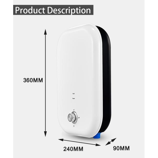 Pump Instant Portable Tankless Electric Shower Hot Water Heater With Pump For Bath Shower