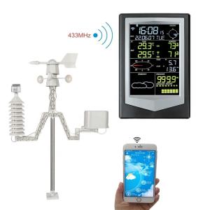 1.8KG Wireless WIFI Weather Station With Color Display Temperature And Humidity