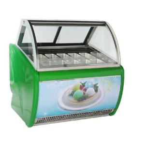 Danfoss Compressor Ice Cream Display Freezer For Pastry Shop CE Certificate