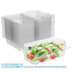 The Bakers Pantry Cake Roll Container Hinged Lid Disposable 9"X 5 Loaf Deep