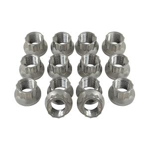 Wholesale Custom Titanium Wheel Lug Nuts Stainless Steel 12 Point Flange Nut from china suppliers