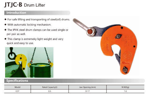 Quality Securely Grip and Lift Containers with Mechanical Lifting Devices for Jerricans for sale