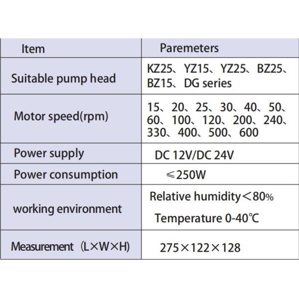60 Motor Series Fixed Speed Oem Peristaltic Pump