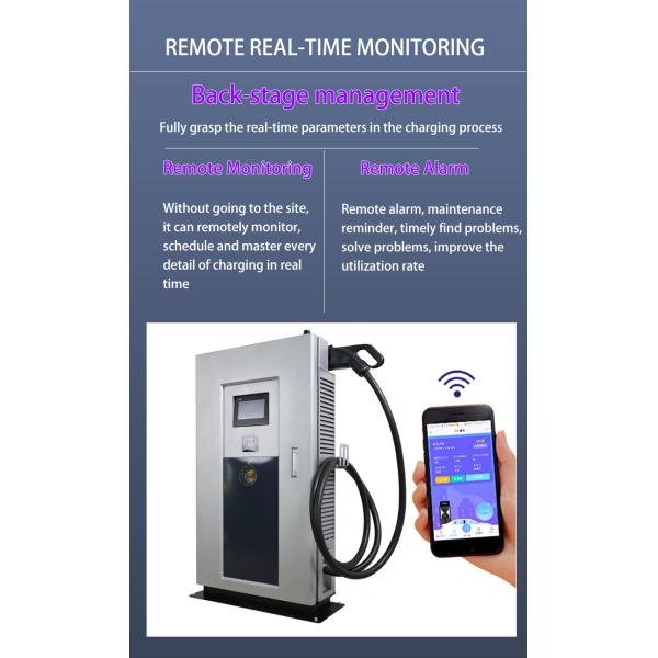 Electric Charging Stations 380VAC ± 15% Nominal Input Voltage Super Fast EV Charger with CHAdeMO CCS GBT Connectors