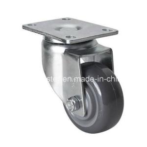 Wholesale Edl Medium 3&quot; 130kg Plate Swivel PU Caster 5013-75 and Zinc Plated for Smooth Movement from china suppliers