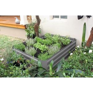 80x80x30cm Anti-Rusting Raised Metal Square Raised Garden Bed Kit
