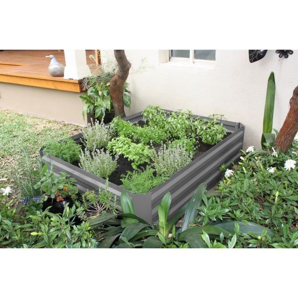 Quality 80x80x30cm Anti-Rusting Raised Metal Square Raised Garden Bed Kit for sale