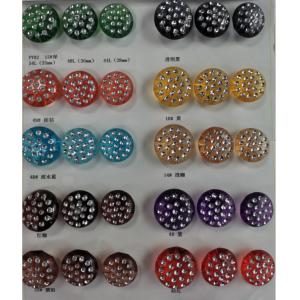 wholesale large quantity plastic shirt coat button shine stone button for