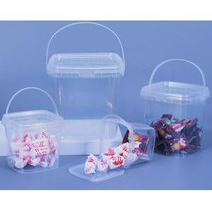 Wholesale Translucent Plastic Pail With Printing IML / Thermal Transfer / Screen Printing from china suppliers