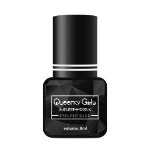 No Irritation Black Strong Semi Permanent Eyelash Glue Flash Drying 8ml Capacity