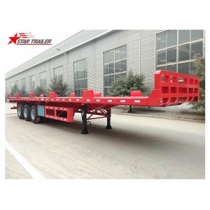 Heavy Equipment Transport Drop Deck Semi Trailer Manually Operated Or Hydraulic